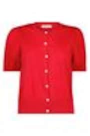 Baukjen Red Sasha 100% Cotton Short Sleeve Cardigan - Image 1 of 1