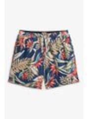 Superdry Navy Blue Hawaiian Print 17 Swim Shorts - Image 1 of 1
