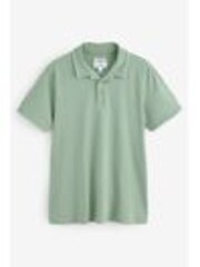 Threadbare Green Contrast Revere Collar 100% Cotton Polo Shirt - Image 1 of 1