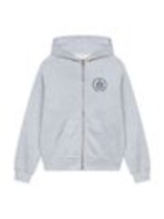 Gris - Chelsea Peers 100% Cotton Embroidered Logo Zip Up Hoodie - Imagen 1 de 1