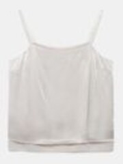 Mint Velvet Natural Satin Layered Cami Top - Image 1 of 1