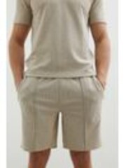 River Island Neutral Slim Fit Jacquard Shorts - Image 1 of 1