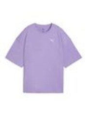 Puma Purple Womens Oversized Wardrobe Essentials T-Shirt - Image 1 of 1