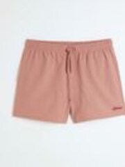River Island Pink Seersucker Swim Shorts - Image 1 of 1
