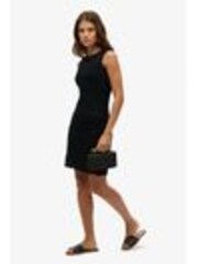 Superdry Black 100% Cotton Crochet Mini Dress - Image 1 of 1