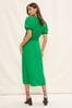 DVF Diane von Furstenberg Havana Begonia-print midi Owens dress Verde