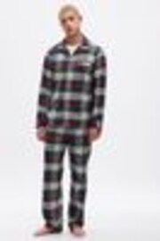 Gap Green, Red & White Flannel Check Family Christmas Long Sleeve Pyjama Shirt & Bottoms - Image 1 of 1