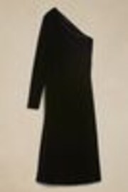 Banana Republic Black Blaire Velvet One-Shoulder Dress - Image 1 of 1