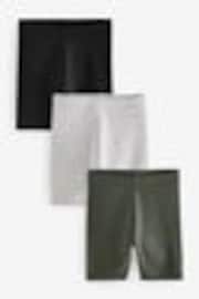 Black & White Cycling Shorts 3 Pack (3mths-7yrs) - Image 1 of 1