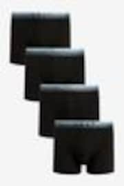 Black Ombre Mono Waistband 4 pack A-Front Cotton Rich Boxers - Image 1 of 1
