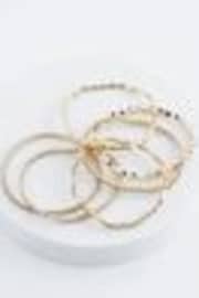 Gold Tone Sparkle Stretch Bracelets Pack - Image 1 of 1