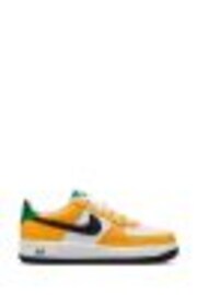 Nike Orange/White Air Force 1 Youth Trainers - Image 1 of 1