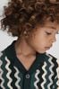 Calvin Klein Kids colour-block logo-print hoodie Schwarz