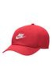 Rojo - Gorra infantil de algodón 100 % con efecto lavado y diseño flexible Club de Nike - Imagen 1 de 1