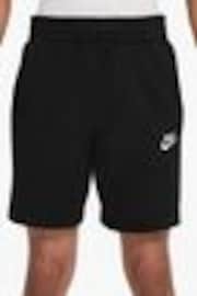 Nike Black 100% Cotton Sportswear Club Shorts - Image 1 of 1