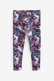 Navy Unicorn Rainbow Printed Leggings (3-16yrs) - Image 1 of 1