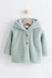 Sage Green Baby Borg Fleece Jacket (0mths-2yrs) - Image 1 of 1