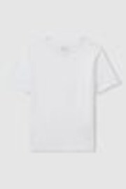 Reiss White Crew Neck Cotton T-Shirt - Image 1 of 1