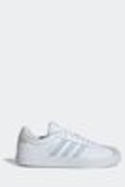 adidas Grey/white VL Court 3.0 Trainers - Image 1 of 1