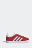 Red adidas gazelle junior discount