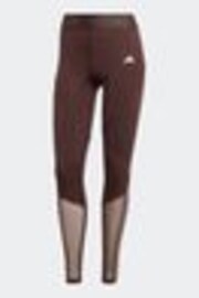 adidas Brown Hyperglam Full Length Leggings - Image 1 of 1