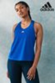 adidas LIght Blue Train Essentials Minimal Branding Racerback Tank Top - Image 1 of 1