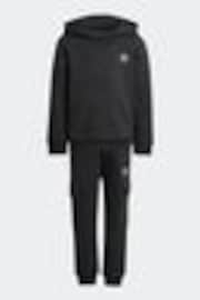 أسود - طقم من هودي وبنطلون رياضي من adidas Originals - صورة 1 من 1