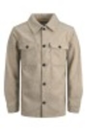 JACK & JONES Brown Double Pocket Overshirt - Image 1 of 1