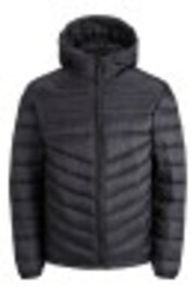 JACK & JONES Black Hooded Padded Jacket - Image 1 of 1