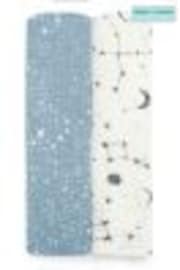 aden + anais Blue Essentials Cosmic Galaxy Silky Soft Blankets 2 Pack - Image 1 of 1