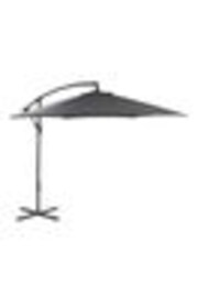 Charles Bentley Grey 3m Hanging Banana Cantilever Garden Umbrella - Image 1 of 1