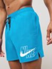 Nike Blue Logo Lap 5 Inch Volley Swim Shorts - Image 1 of 1