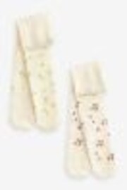 Cream Fruit 2 Pack Baby Tights (0mths-2yrs) - Image 1 of 1