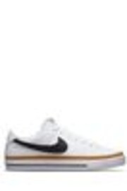 Nike White/Black Court Legacy Trainers - Image 1 of 1