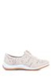 Pavers Natural Pavers Ladies Casual Zip Up Trainers - Image 1 of 1