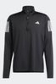 adidas Black Own the Run Quarter Zip Jacket - Image 1 of 1