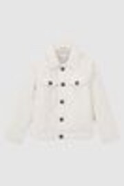 Reiss Ecru Diaz 9-14 yrs Cord Button Through Jacket - Image 1 of 1
