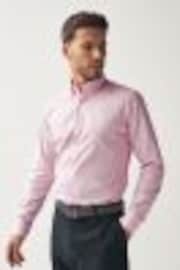 Light Pink Slim Fit Easy Care Single Cuff Oxford Shirt - Image 1 of 1