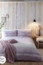 Appletree Purple Anson Stripe 100 Brushed 100% Cotton Duvet Cover Set - Image 1 of 1