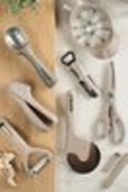 Fusion Grey Set of 4 Can Opener, Multi Peeler, Pizza Cutter and Garlic Press - Image 1 of 1