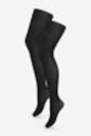 Pretty Polly 2 Упаковка черный 40 Непрозрачные колготки Denier Everyday - Изображение 1 из 1