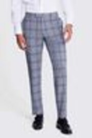 MOSS Grey Tailored Fit BW Check Trousers - Image 1 of 1