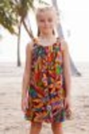 Tropical Print Cotton Playsuit (3-16yrs) - Image 1 of 1
