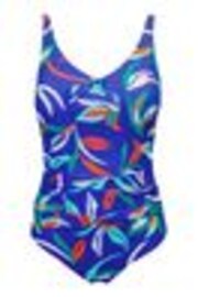 Azul - Bañador con control de barriga y cuello redondo de Pour Moi - Imagen 1 de 1