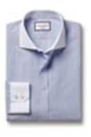 Charles Tyrwhitt Blue Winchester Guard Stripe Non-iron Poplin CA 100% Cotton Shirt - Image 1 of 1