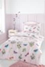 RHS Pink Butterfly Garden Reversible Duvet Cover Set - Image 1 of 1
