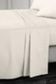 Bianca Oyster 400 Thread Count 100% Cotton Sateen Flat Sheet - Image 1 of 1