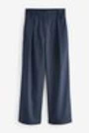 Marineblau/Nadelstreifen - Hose mit weitem Bein und elastischem Bund - Image 1 of 1