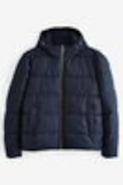 Marineblau/blau - Spritzwasserabweisender Daunenmantel mit Kapuze - Image 1 of 1