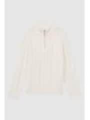 Вязаный джемпер узкого кроя с короткой молнией Reiss Bantham - Изображение 1 из 1